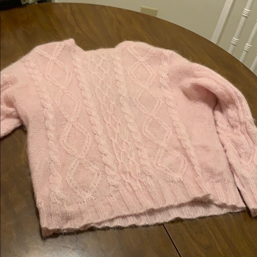 Super soft blush pink sweater (size small)